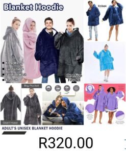 ADULTS UNISEX BLANKET HOODIE