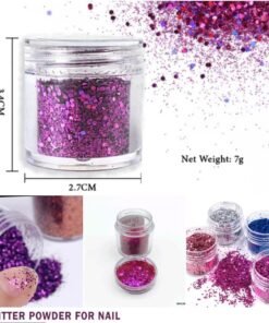 Glitter powder for nails