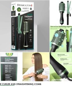 Hair Curler And Straightening Comb
