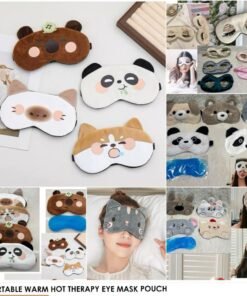 Portable warm hot therapy eye mask pouch