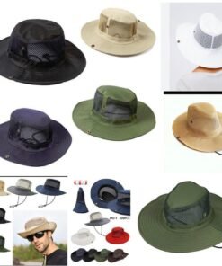 Solid Colour Cricket Bush Hat Mesh Penal
